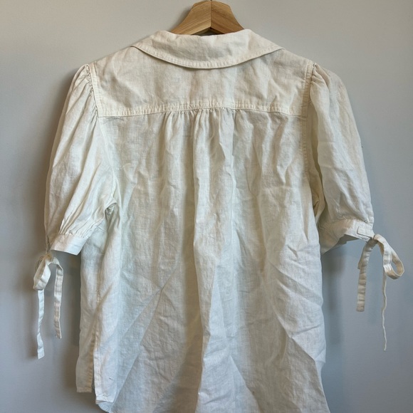Free People Safari Babe linen top. Size small - Picture 8 of 9